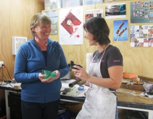 Jenny Scown and Di Tocker discuss the wax process