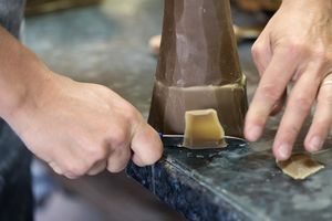 adding wax feeder - glass casting process