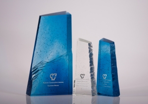 Bespoke Glass Awards for Waikato Civil Contractors