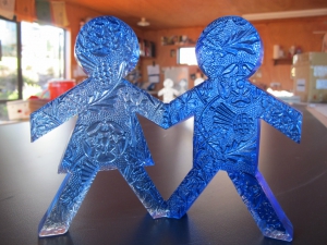 Paper Dolls in Glass resonate with Families